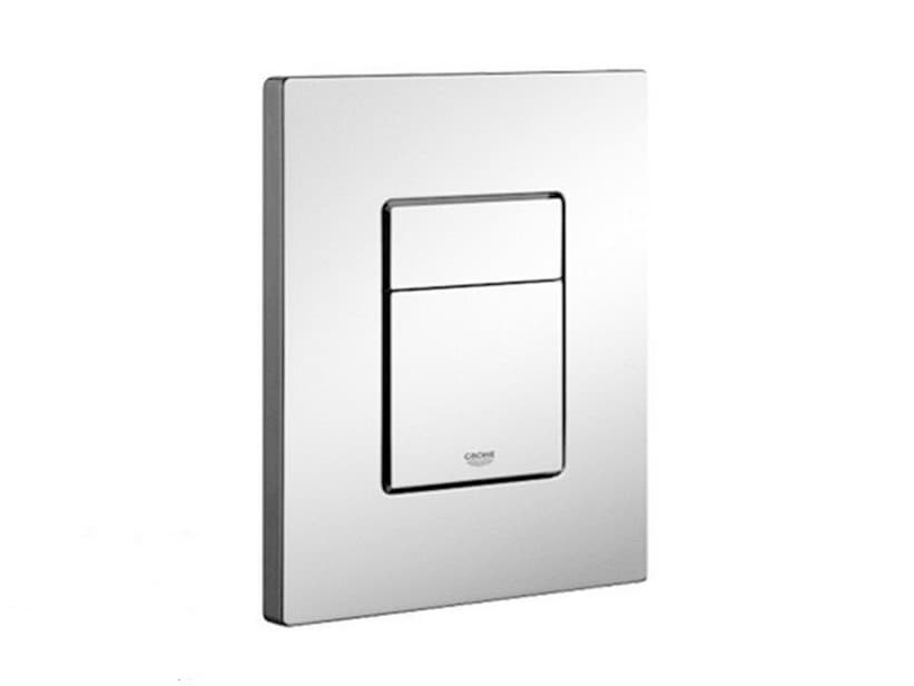 Plaque de commande WC Grohe Even 2 touches chrome | IperCeramica