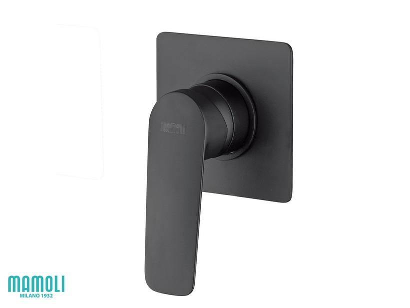 Plaque pour mélangeur de douche encastré Cecilia noir mat | IperCeramica