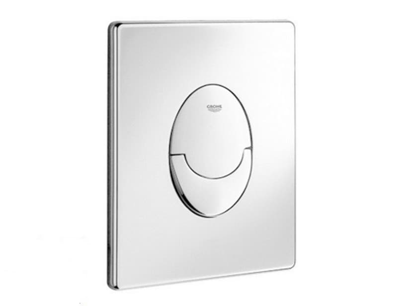 Plaque de commande WC Grohe Start 2 touches chrome | IperCeramica