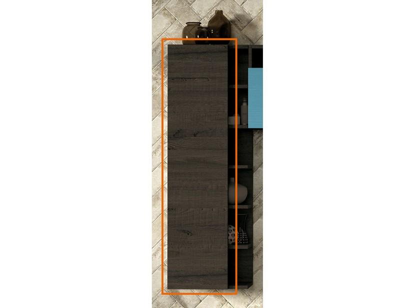 Colonne de salle de bains Qubo porte ouverte orme lave | IperCeramica