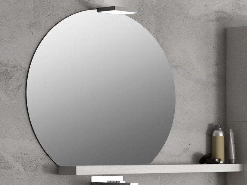 Miroir de salle de bains Filo brillant rond scié 75x67,5 cm | IperCeramica