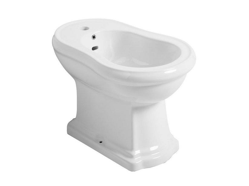 Bidet à poser Retro monotrou 60x38,5 cm non adossé au mur blanc brillant | IperCeramica