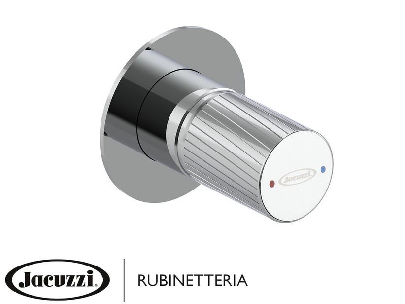 Mitigeur douche mural Jacuzzi® Giulia en acier inox chrome | IperCeramica