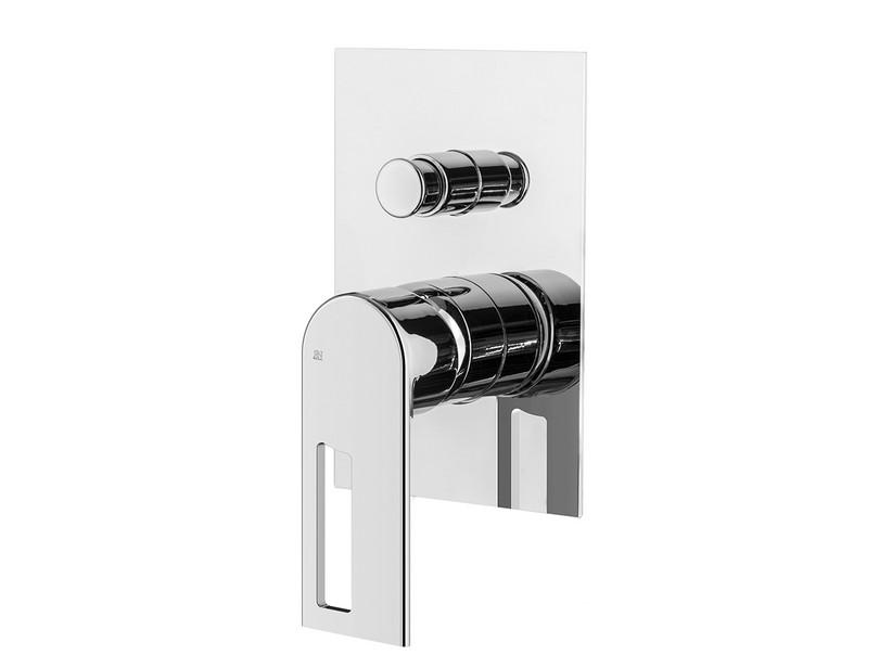 Plaque pour mitigeur de douche encastré Trend avec inverseur chrome | IperCeramica
