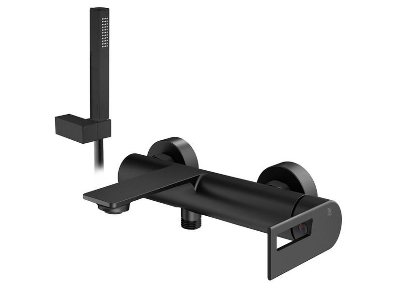 Ensemble baignoire Trend équipé noir mat | IperCeramica