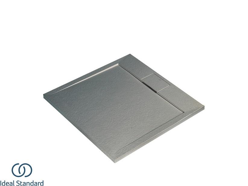 Receveur de douche Ideal Standard® ULTRAFLAT-S i.LIFE carré 90x90 cm résine gris | IperCeramica