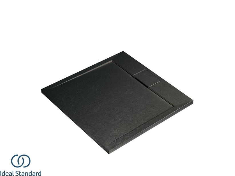 Receveur de douche Ideal Standard® ULTRAFLAT-S i.LIFE carré 100x100 cm résine noir | IperCeramica