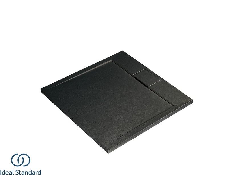 Receveur de douche Ideal Standard® ULTRAFLAT-S i.LIFE carré 120x120 cm résine noir | IperCeramica