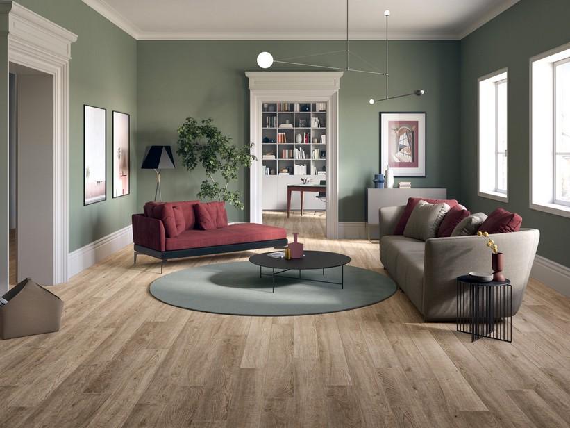 Carrelage Scott Biscuit 20x169 grès cérame effet chêne taupe | IperCeramica