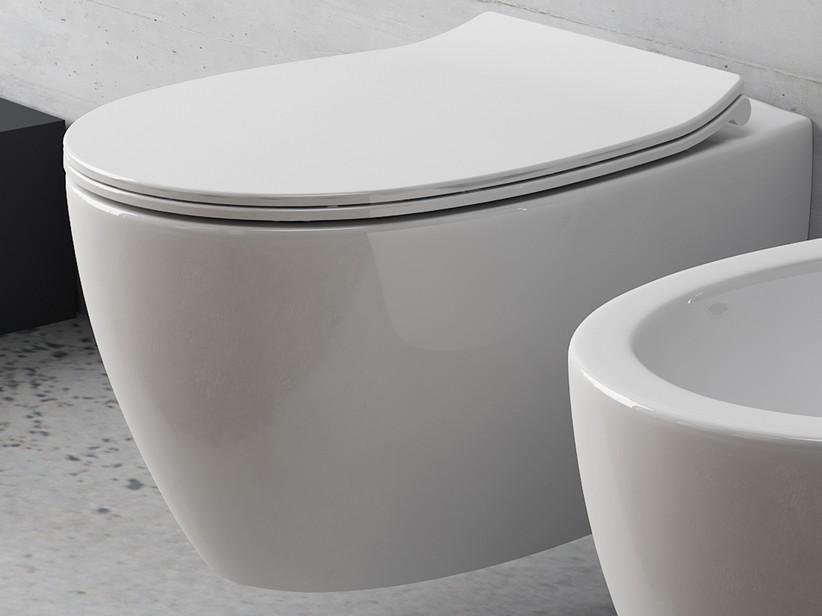 Wc suspendu Sentimenti Neo Rimless blanc brillant 52,5X36 cm | IperCeramica