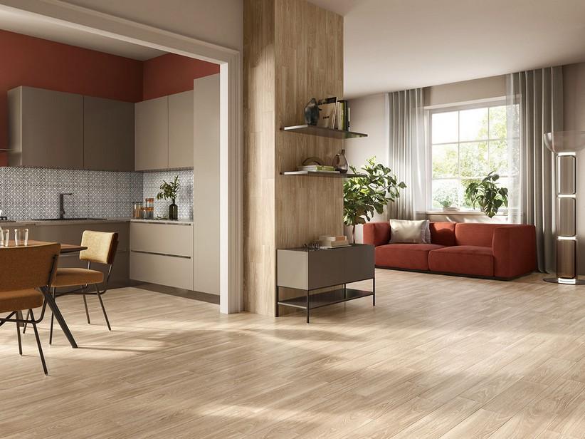 Carrelage Seychelles Sand 18x62 grès cérame effet chêne clair | IperCeramica