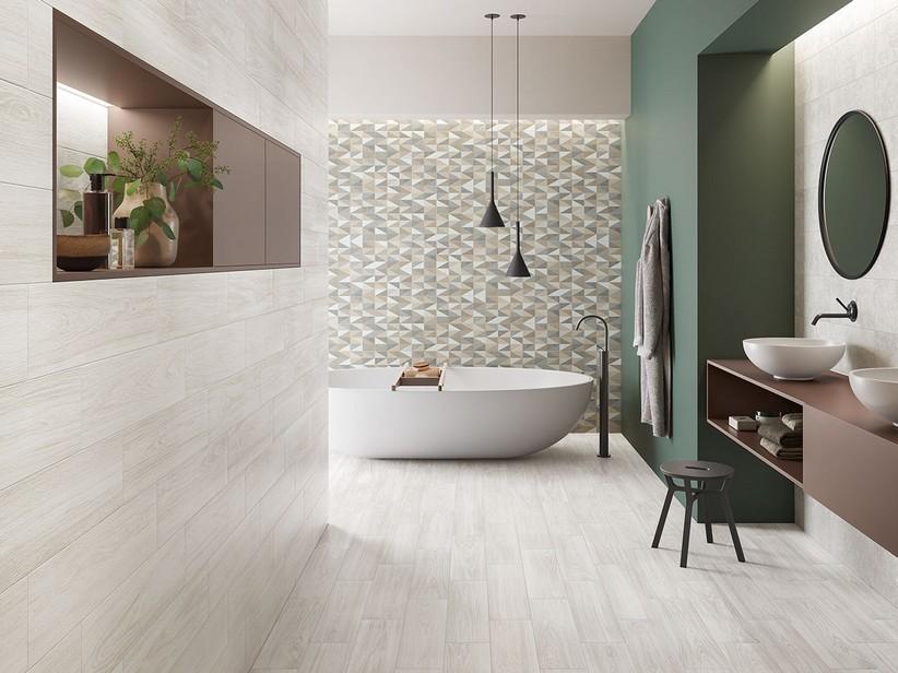 Carrelage Seychelles White 18x62 grès cérame effet chêne blanchi | IperCeramica