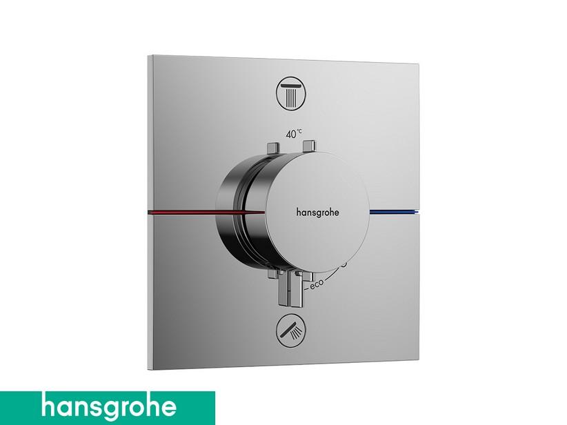 Mitigeur thermostatique douche à encastrer Hansgrohe® ShowerSelect Square 2 voies | IperCeramica