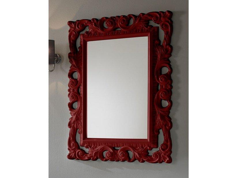 Miroir de salle de bains Barocco 94x75 bordeaux | IperCeramica