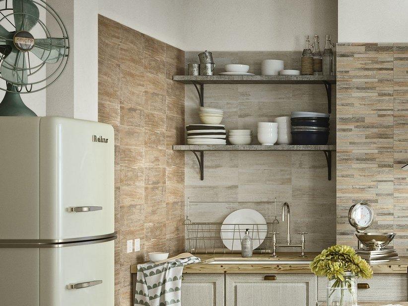 Carrelage mural Taiga Brown 25x40 effet bois marron | IperCeramica
