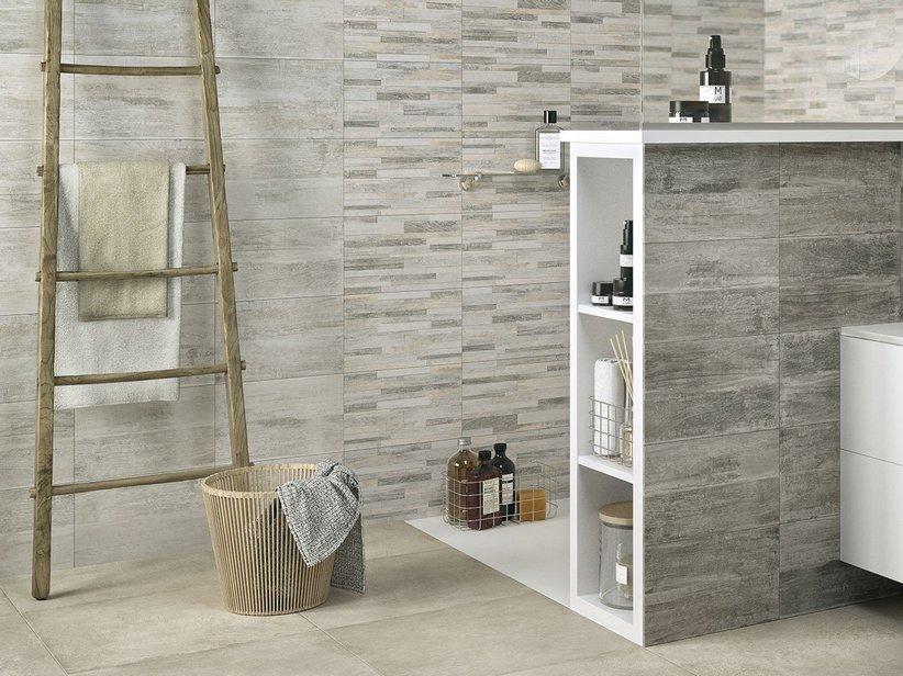 Carrelage mural Taiga Grigio 25x40 effet bois gris clair | IperCeramica