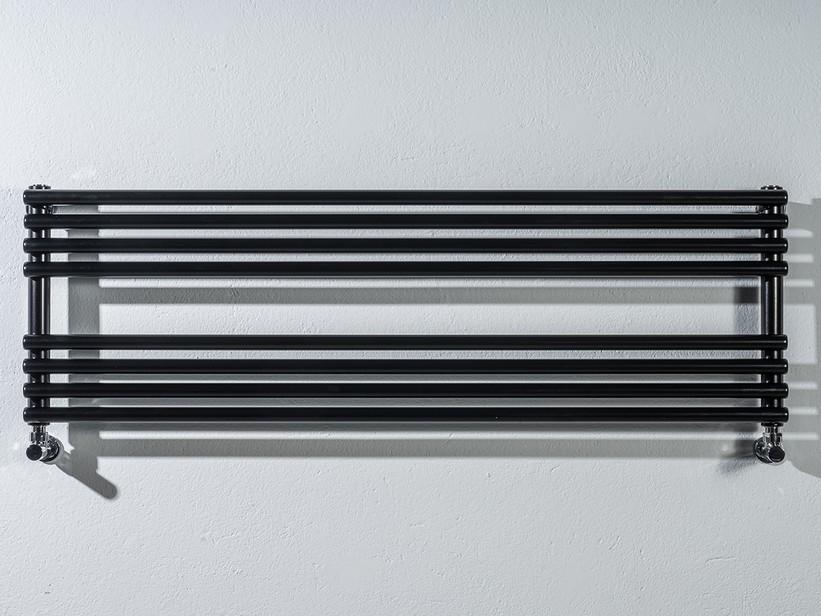 Radiateur sèche-serviette horizontal Without L120xH38 noir brillant | IperCeramica