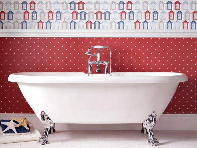 Baignoire îlot Classic One à pattes de lion 177x80,5 avec pieds | IperCeramica