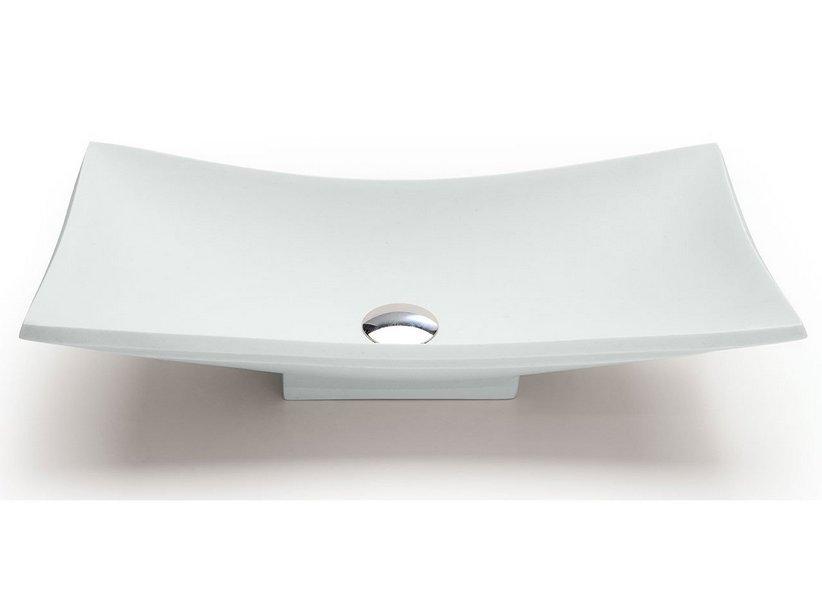Vasque à poser Vela en résine mate blanc Carrare | IperCeramica