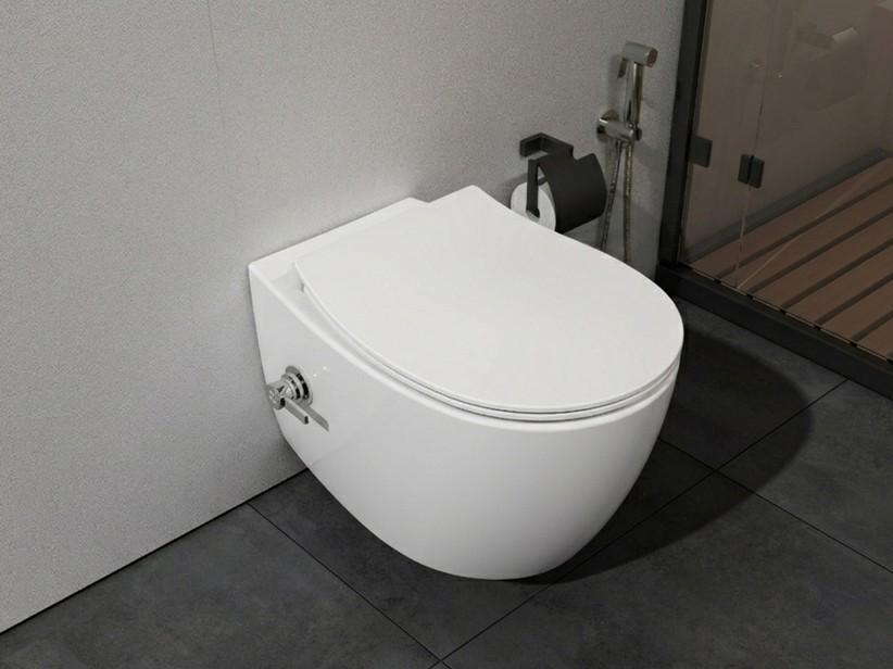 WC/Bidet suspendu Sentimenti Neo Rimless 51x36,3 cm blanc brillant | IperCeramica