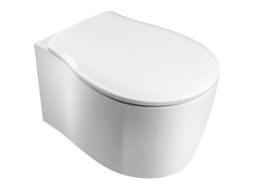 WC suspendu Fantom rimless 55x37 cm blanc brillant à économie d’eau | IperCeramica