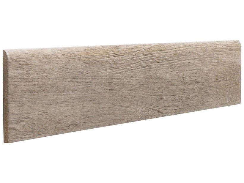 Plinthe en céramique Wood Greige 8x45 | IperCeramica