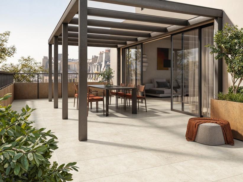 Carrelage extérieur Pietra di Leuca XOUT 40x120 grès cérame ép. 20 mm effet Pietra Leccese | IperCeramica