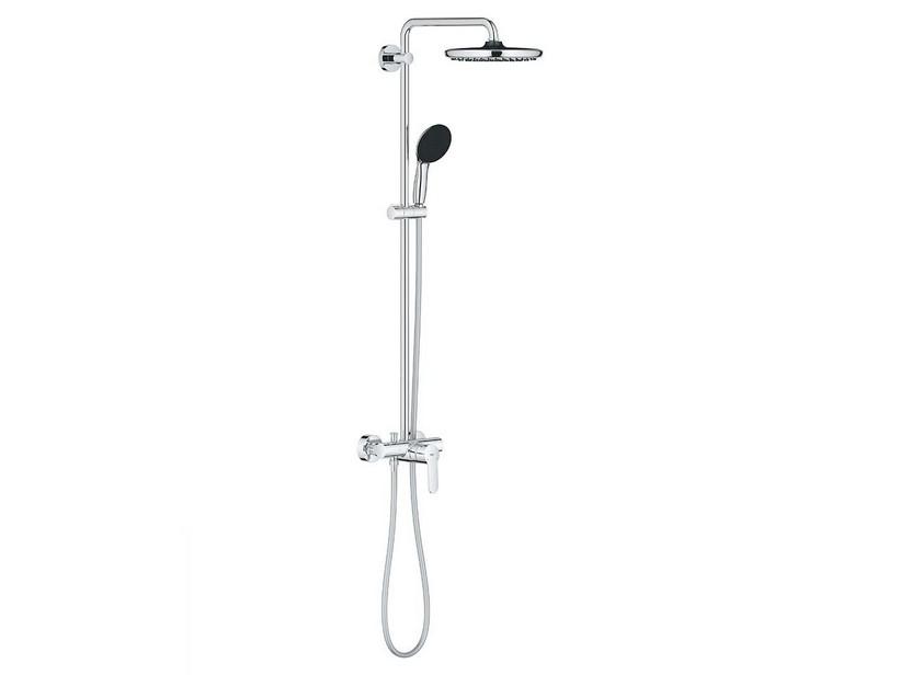Soffione Doccia ad Alta Pressione, Doccetta con 3 Tipi di Getti, Soffione Doccia a Risparmio Idrico con Tubo da 1,5 m, Soffione Doccia Grande | Leroy Merlin