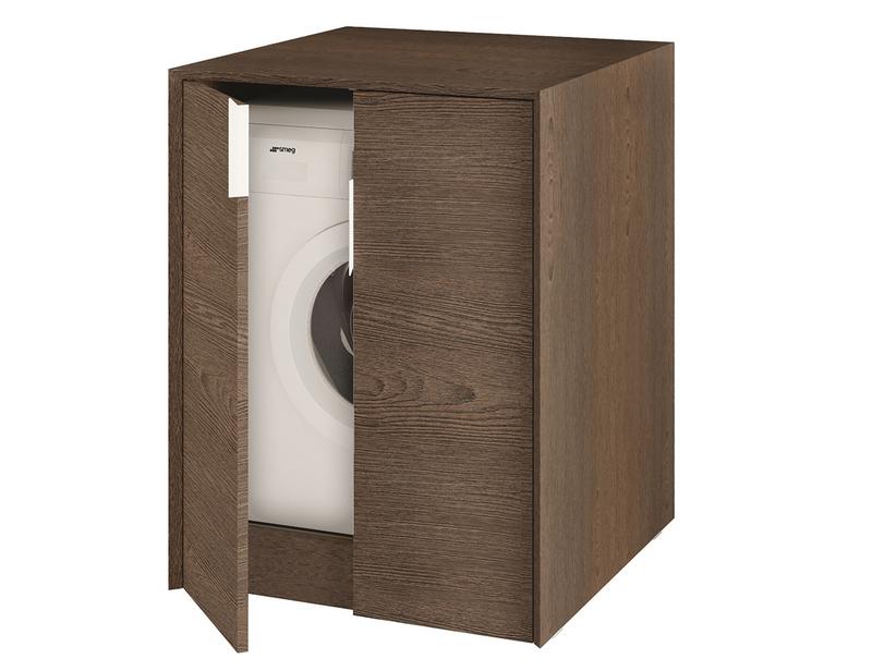 Waschmaschinenverkleidung Tribeca Niedrig cm 70X73Xh93 2-türig Dunkle Esche | IperCeramica Waschmaschinenverkleidung Tribeca Niedrig cm 70X73Xh93 2-türig Dunkle Esche | IperCeramica