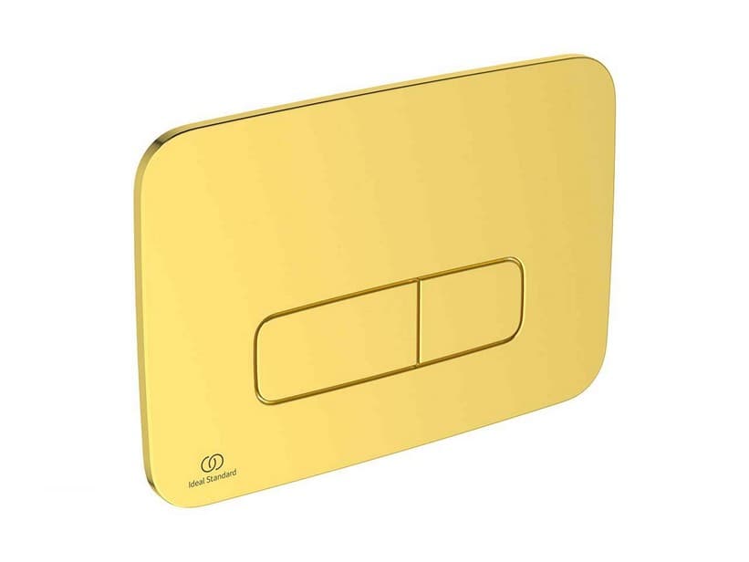 WC-Betätigungsplatte Ideal Standard Oleas mit M3-Betätigung M3 Gold Satiniert | IperCeramica WC-Betätigungsplatte Ideal Standard Oleas mit M3-Betätigung M3 Gold Satiniert | IperCeramica