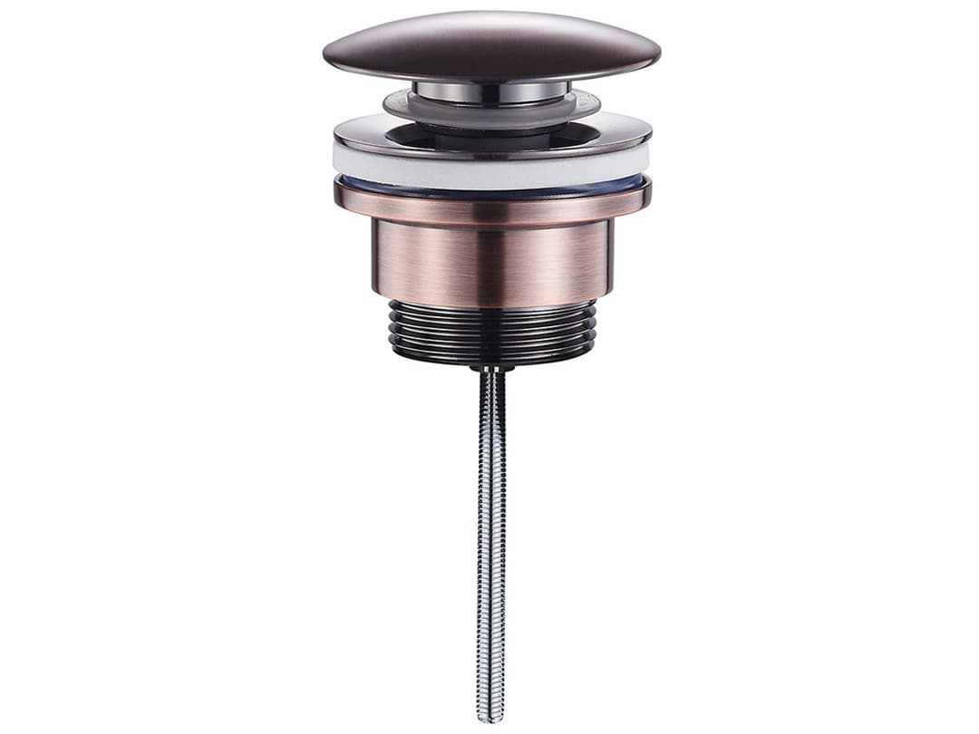 Universal-Ablaufgarnitur Click Clack rund Kupfer | IperCeramica Universal-Ablaufgarnitur Click Clack rund Kupfer | IperCeramica