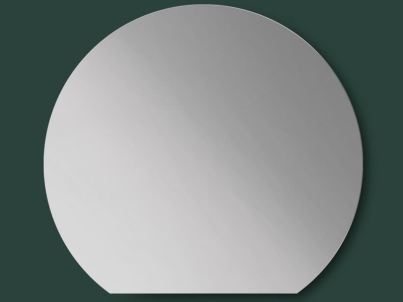 Badezimmerspiegel Vertuo Shape 75x67,5 cm, halbrund, polierte Kante | IperCeramica Badezimmerspiegel Vertuo Shape 75x67,5 cm, halbrund, polierte Kante | IperCeramica