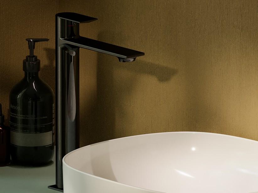 Waschtischarmatur hoch Miami ohne Ablauf Dark Mirror | IperCeramica Waschtischarmatur hoch Miami ohne Ablauf Dark Mirror | IperCeramica