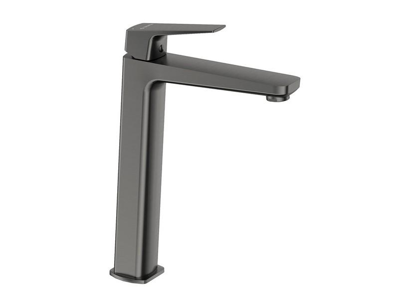Blur Waschtisch-Hochmischer ohne Ablauf in Titan-PVD | IperCeramica Blur Waschtisch-Hochmischer ohne Ablauf in Titan-PVD | IperCeramica