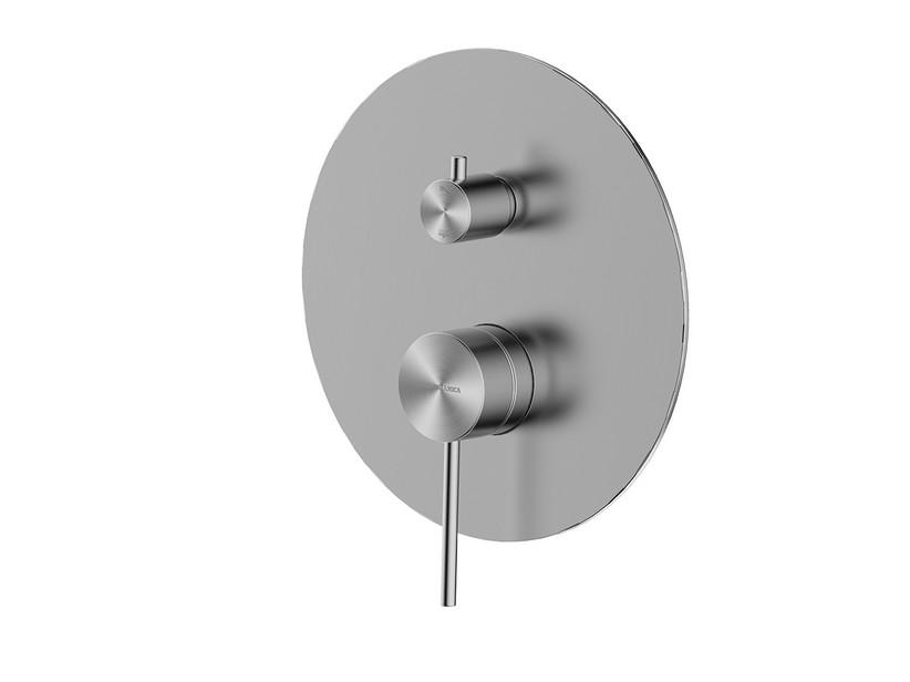 Blende für Duscharmatur einbau 2 Wege Spring Edelstahl 304 gebürstet | IperCeramica Blende für Duscharmatur einbau 2 Wege Spring Edelstahl 304 gebürstet | IperCeramica