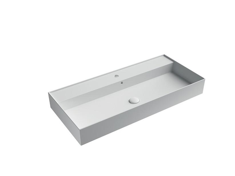 Waschbecken Unitop Twenty 101x46 cm Weiß matt | IperCeramica Waschbecken Unitop Twenty 101x46 cm Weiß matt | IperCeramica