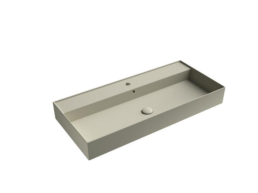 Waschbecken Unitop Twenty 101x46 cm Sand matt | IperCeramica Waschbecken Unitop Twenty 101x46 cm Sand matt | IperCeramica