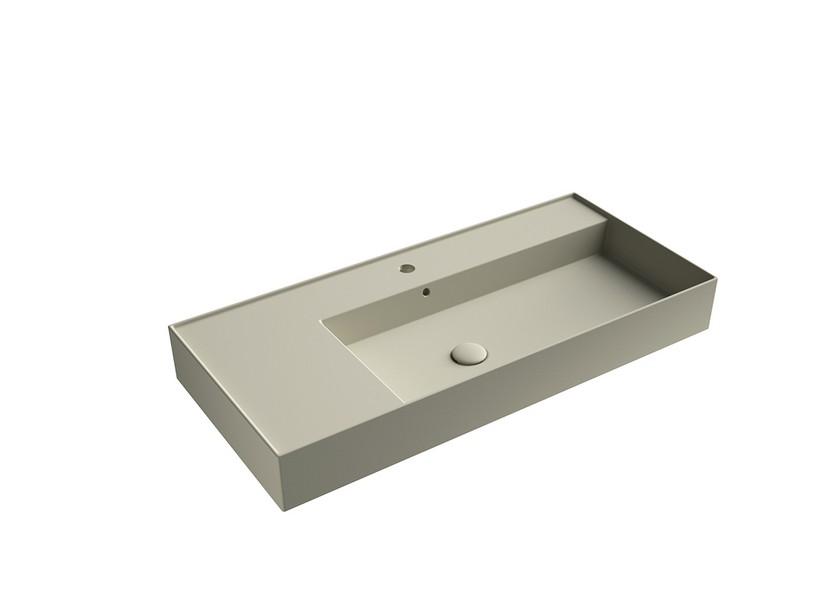 Waschbecken Unitop Twenty rechtes Becken 101x46 cm Sand matt | IperCeramica Waschbecken Unitop Twenty rechtes Becken 101x46 cm Sand matt | IperCeramica
