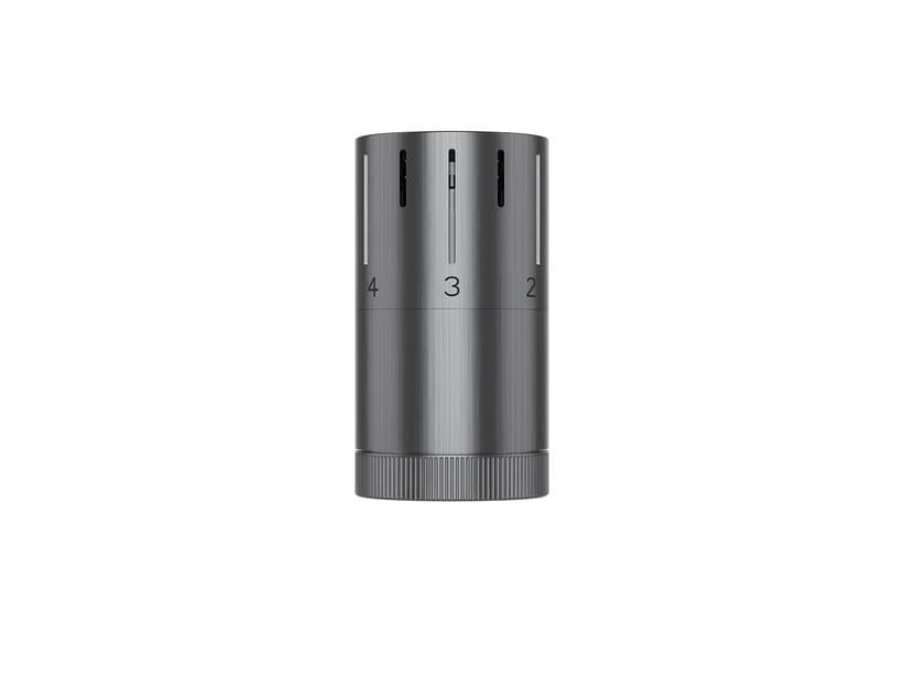 Thermostatkopf Flame Ts04 aus gebürstetem Nickel | IperCeramica Thermostatkopf Flame Ts04 aus gebürstetem Nickel | IperCeramica