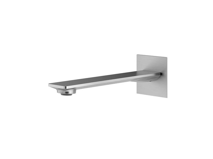 Wandauslauf an der Wand für Waschbecken Gea Chrom gebürstet | IperCeramica Wandauslauf an der Wand für Waschbecken Gea Chrom gebürstet | IperCeramica