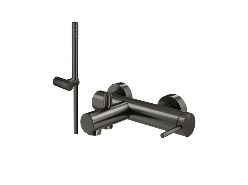 Badewannenarmatur Stelo mit Ausstattung Gun Metal | IperCeramica Badewannenarmatur Stelo mit Ausstattung Gun Metal | IperCeramica