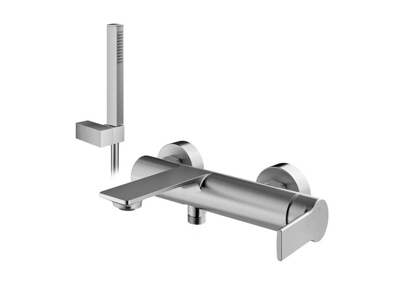 Badewannenarmatur Trend mit Ausstattung Chrom gebürstet | IperCeramica Badewannenarmatur Trend mit Ausstattung Chrom gebürstet | IperCeramica