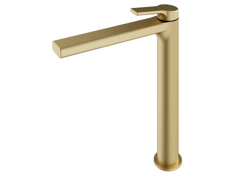 Waschtischarmatur hoch Trend ohne Ablauf Gold satiniert | IperCeramica Waschtischarmatur hoch Trend ohne Ablauf Gold satiniert | IperCeramica