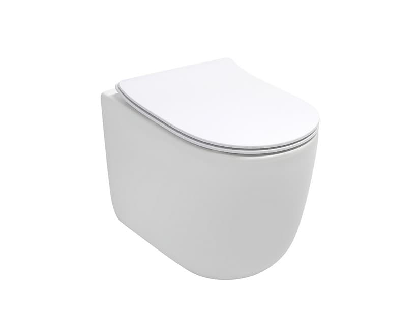 Wandbündiges Stand-WC Aptos Vortex 53,5 cm Weiß glänzend | IperCeramica Wandbündiges Stand-WC Aptos Vortex 53,5 cm Weiß glänzend | IperCeramica