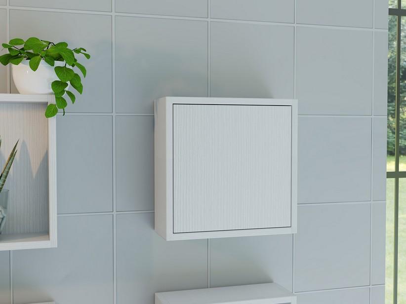 1-türiges quadratisches Hängemöbel COMPACT-39 Lärche weiß | IperCeramica 1-türiges quadratisches Hängemöbel COMPACT-39 Lärche weiß | IperCeramica