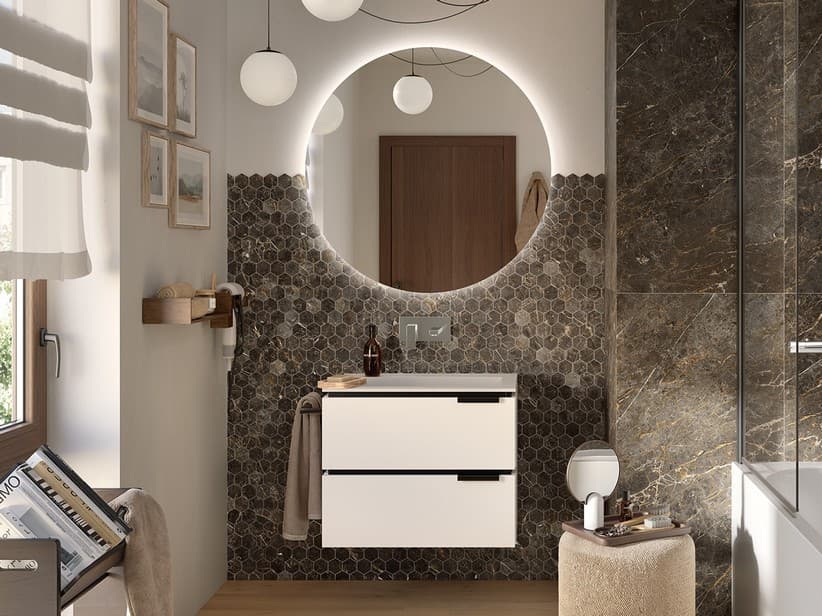 Mosaik Imperiale Gold 29x27 Marmoroptik 3D Braun matt | IperCeramica Mosaik Imperiale Gold 29x27 Marmoroptik 3D Braun matt | IperCeramica