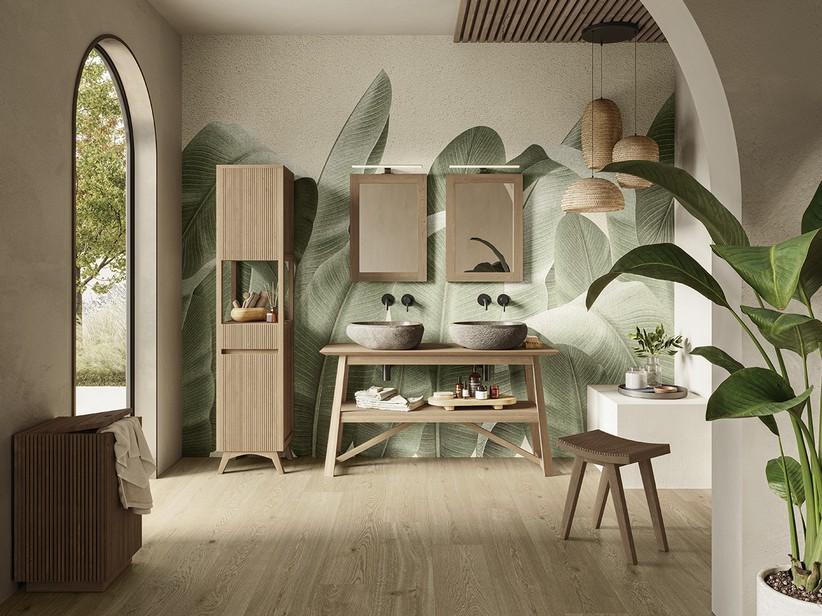 Standbadmöbel Kyoto 140 cm Basis für Aufsatzwaschbecken Natur Teak | IperCeramica Standbadmöbel Kyoto 140 cm Basis für Aufsatzwaschbecken Natur Teak | IperCeramica