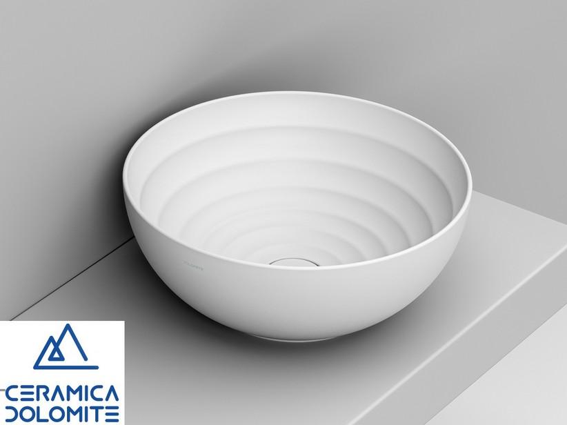 Waschbecken Ciotola Move Ø44xH18 cm aus Keramik Weiß matt | IperCeramica Waschbecken Ciotola Move Ø44xH18 cm aus Keramik Weiß matt | IperCeramica