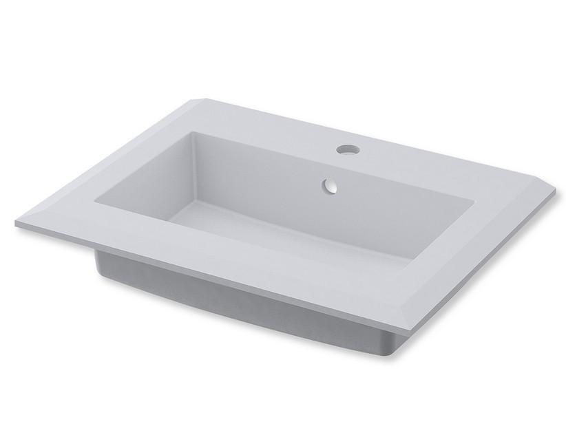 Einbauwaschbecken Unitop Noho 61x46 aus Harz Matt Weiß | IperCeramica Einbauwaschbecken Unitop Noho 61x46 aus Harz Matt Weiß | IperCeramica