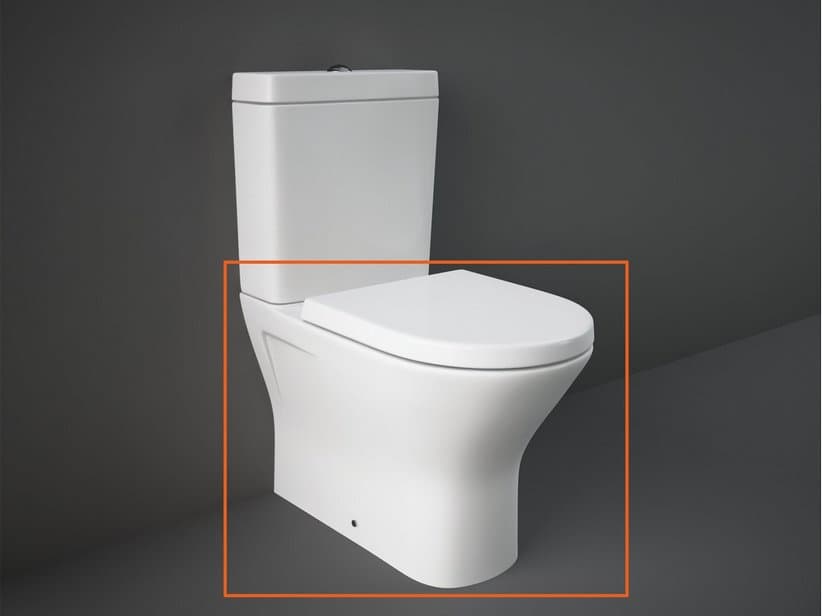Monoblock-Wc Londra Rimeless Wandbündig Weiss Glänzend | IperCeramica Monoblock-Wc Londra Rimeless Wandbündig Weiss Glänzend | IperCeramica